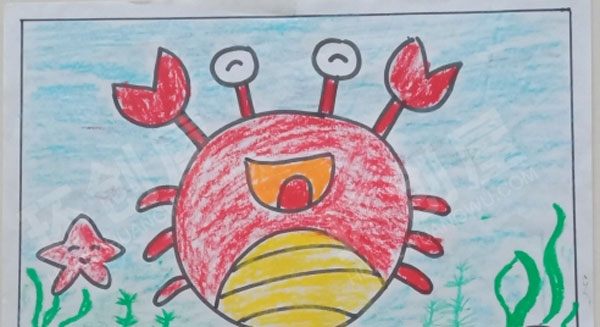 幼儿园绘画简笔画作品展示图片