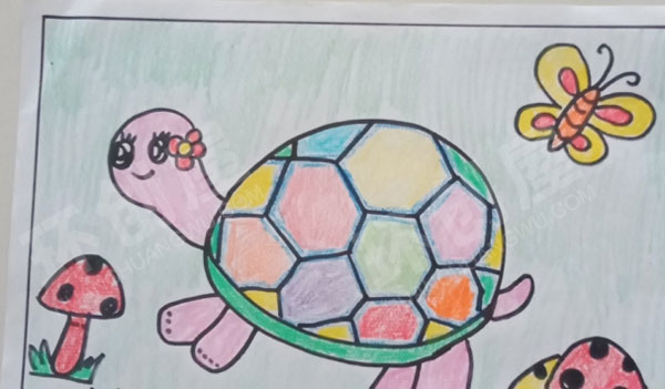 幼儿园绘画简笔画作品展示图片