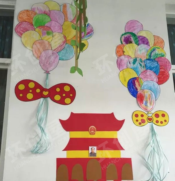 幼儿园户外教室墙面四季主题图片
