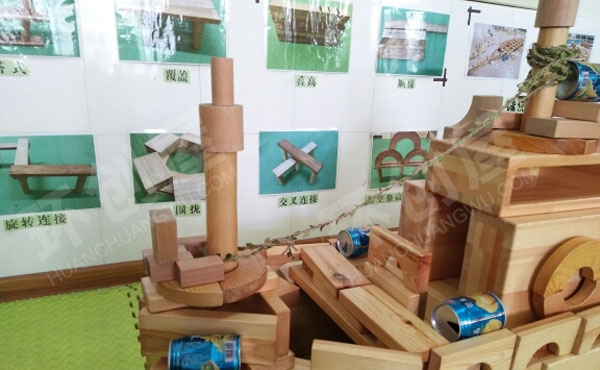 幼儿园建构区搭建作品轮船图片