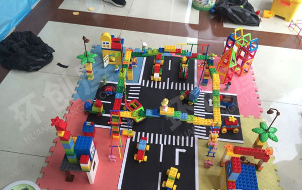 幼儿园建构区各种大型建构作品展示图片