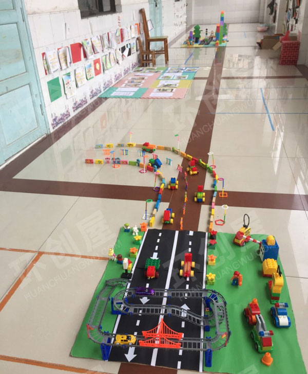 幼儿园建构区各种大型建构作品展示图片