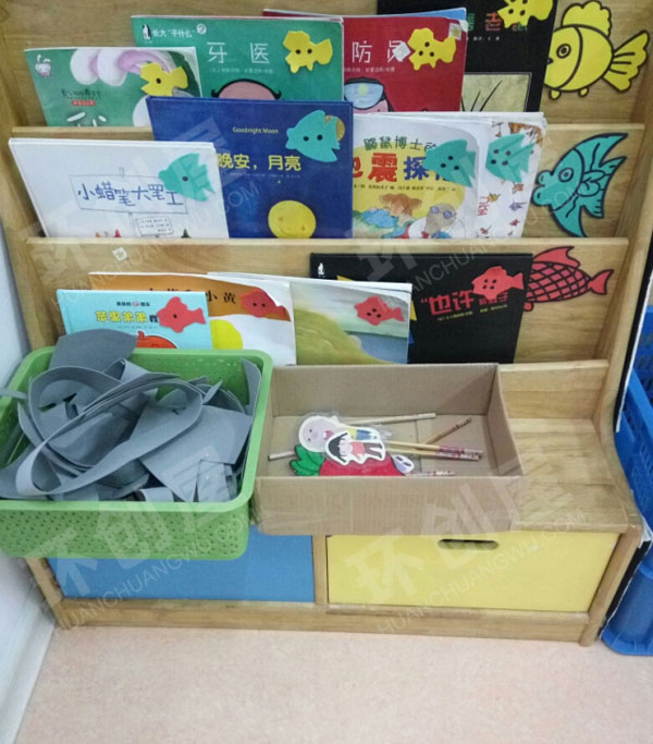 幼儿园阅读区悦读悦开心图书角图片