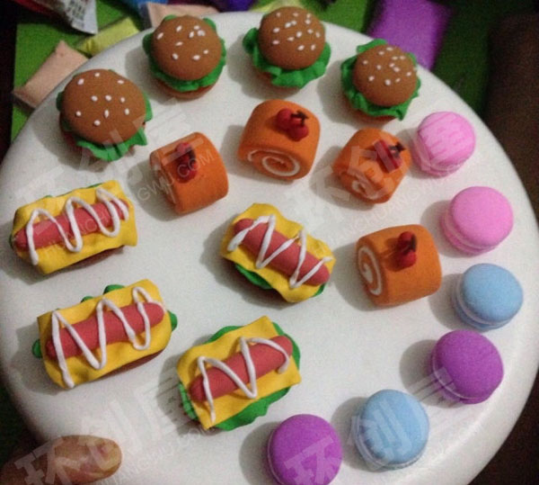 幼儿园角色游戏超轻泥土食物图片