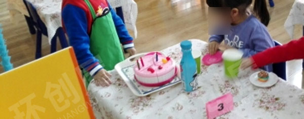 幼儿园角色游戏大手拉小手西餐厅图片