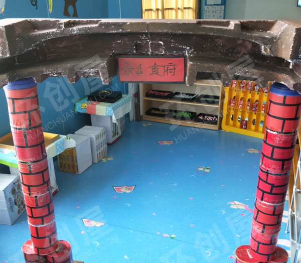 幼儿园角色游戏涮锅烧烤小店图片