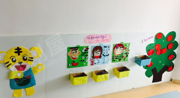 幼儿园益智区卡通操作墙图片