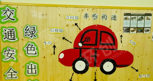 幼儿园交通安全主题墙环创图片