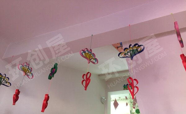 幼儿园美工材料折纸吊饰图片