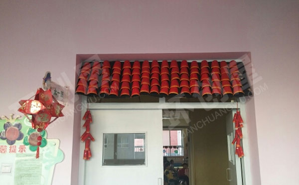 幼儿园中国文化门窗装饰图片