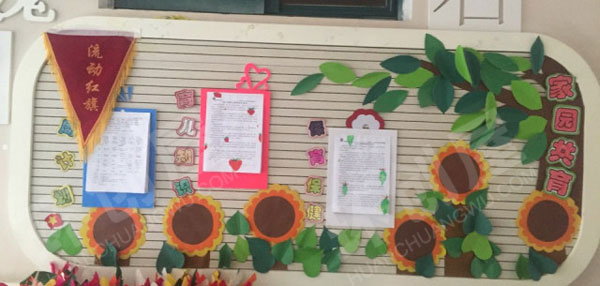 幼儿园各种小清新卡通主题家园联系栏图片