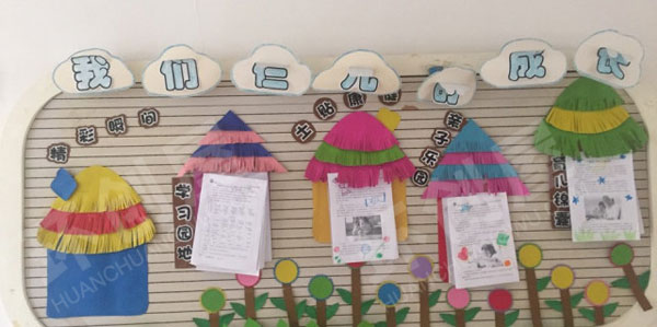 幼儿园各种小清新卡通主题家园联系栏图片