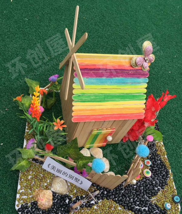 幼儿园废物利用各种手工作品展示图片