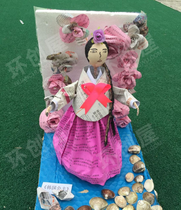 幼儿园废物利用各种手工作品展示图片