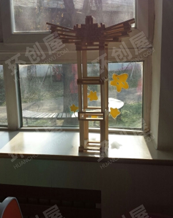 幼儿园环创建构区小小建筑师图片