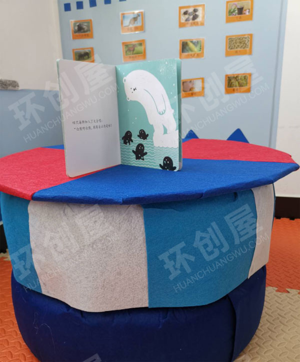 幼儿园阅读区海洋风图书角图片