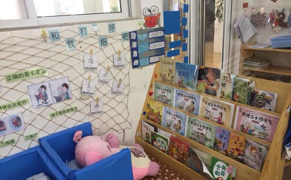 幼儿园海洋风主题阅读区环创图片