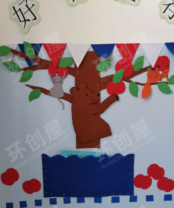 幼儿园阅读区海洋风图书角图片