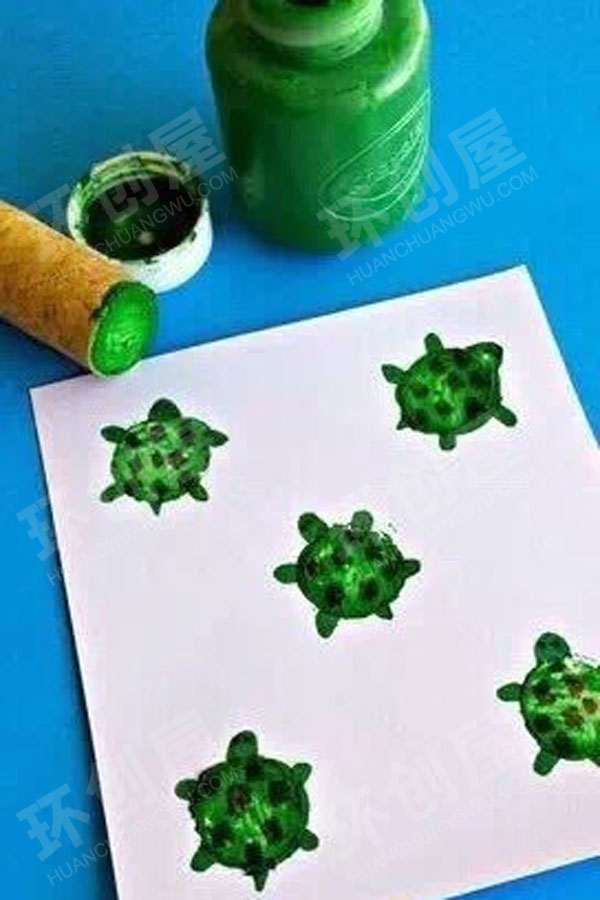 幼儿园美工区各种印画图片