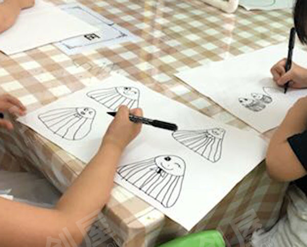 幼儿园美工区端午节手绘粽子图片