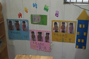 幼儿园科学区墙面神奇的颜色图片