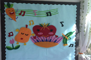 幼儿园表演区音乐角不布织墙面布置图片2张