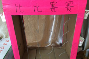 幼儿园益智区教玩具废物利用图片4张