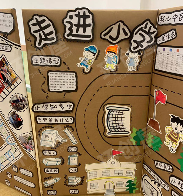 幼儿园走进小学主题展板图片