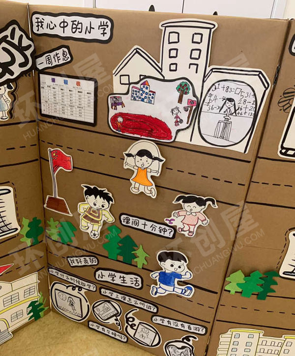 幼儿园走进小学主题展板图片