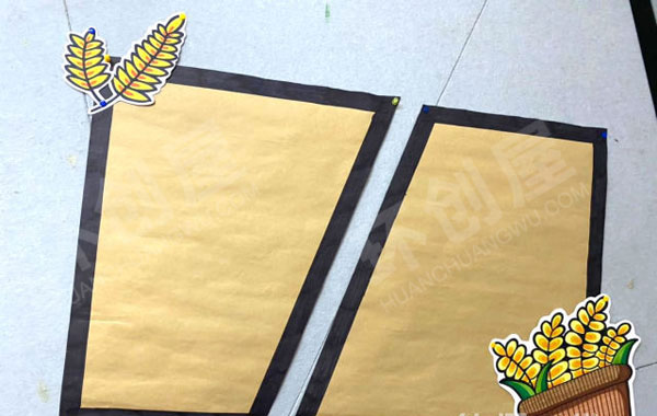 幼儿园墙面布置寻找秋天的足迹图片