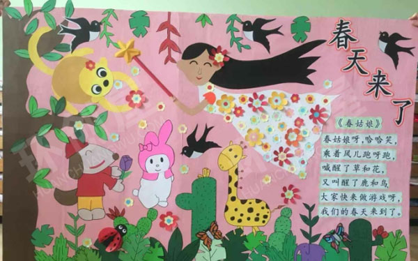幼儿园春天主题墙面布置图片