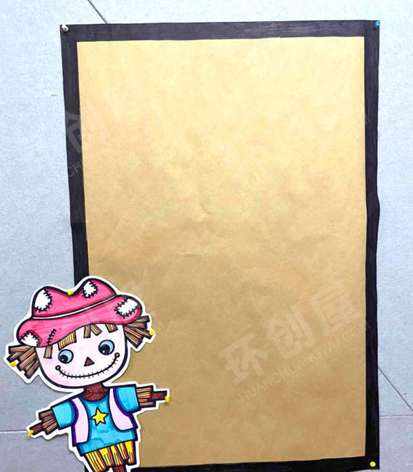 幼儿园墙面布置寻找秋天的足迹图片