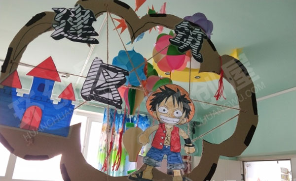 幼儿园卡通动画区域牌吊饰图片