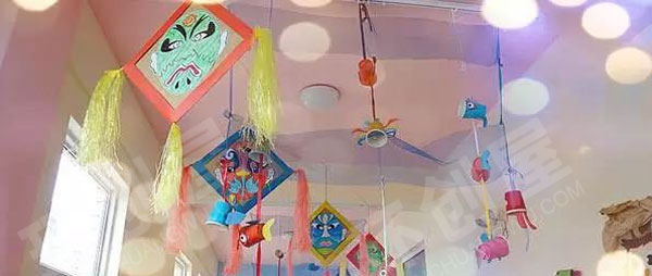 幼儿园环创中国风挂饰图片