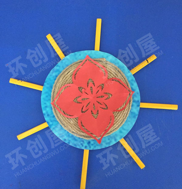 幼儿园幼儿剪纸作品挂饰图片
