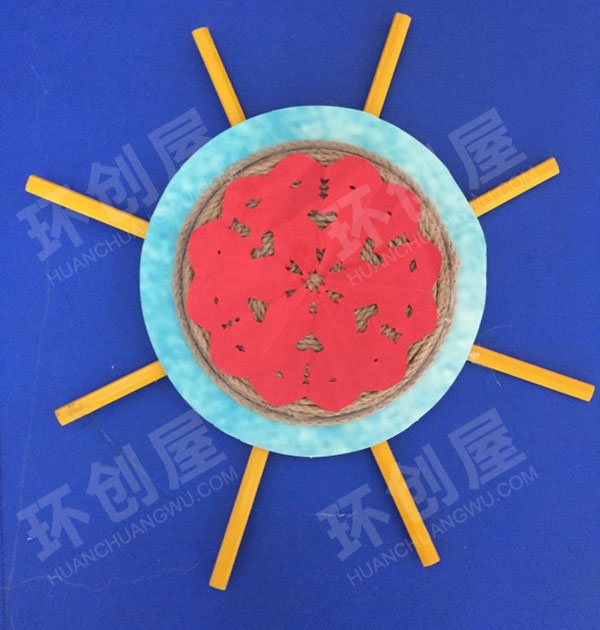 幼儿园幼儿剪纸作品挂饰图片