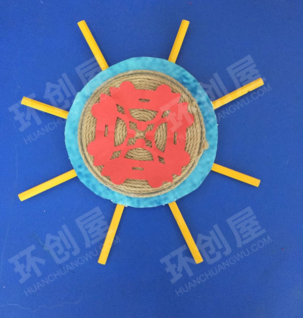 幼儿园幼儿剪纸作品挂饰图片