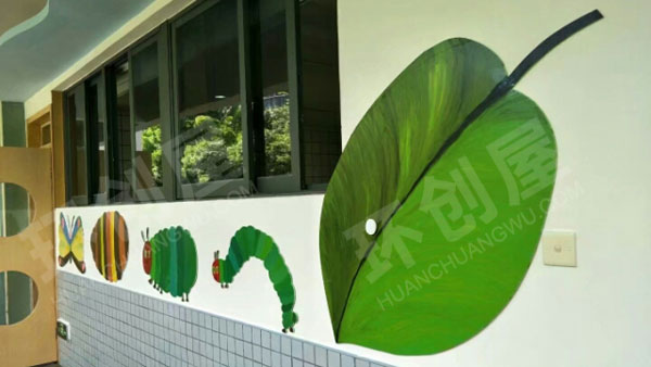 幼儿园走廊环境布置好饿的毛毛虫图片