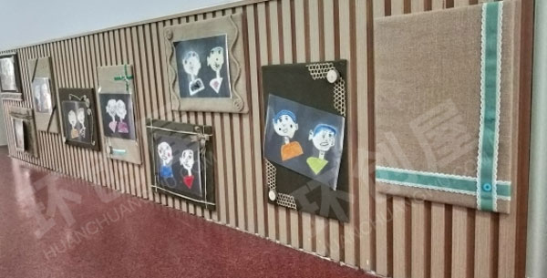 幼儿园森系走廊作品墙图片