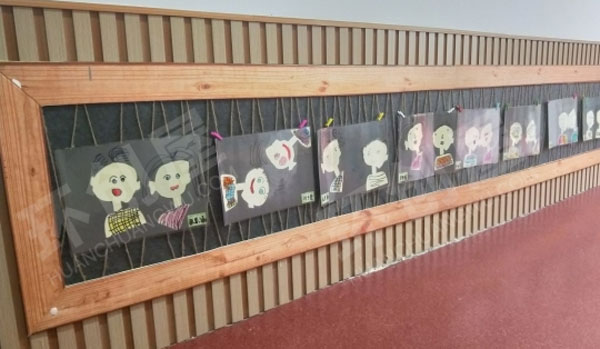 幼儿园森系走廊作品墙图片