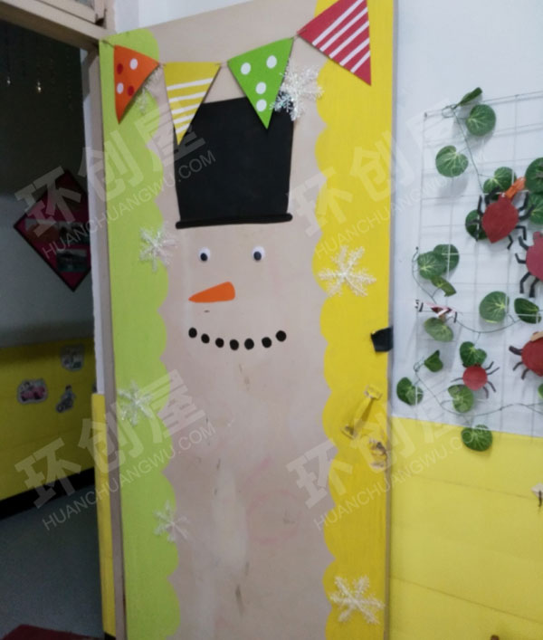 幼儿园门窗圣诞节装饰图片