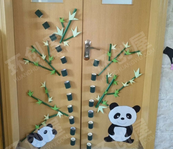 幼儿园中国风中国精粹门窗装饰图片