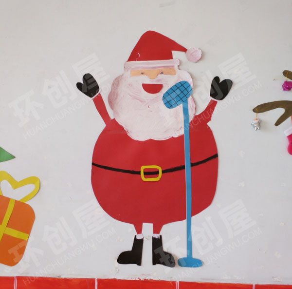 幼儿园门窗圣诞节装饰图片