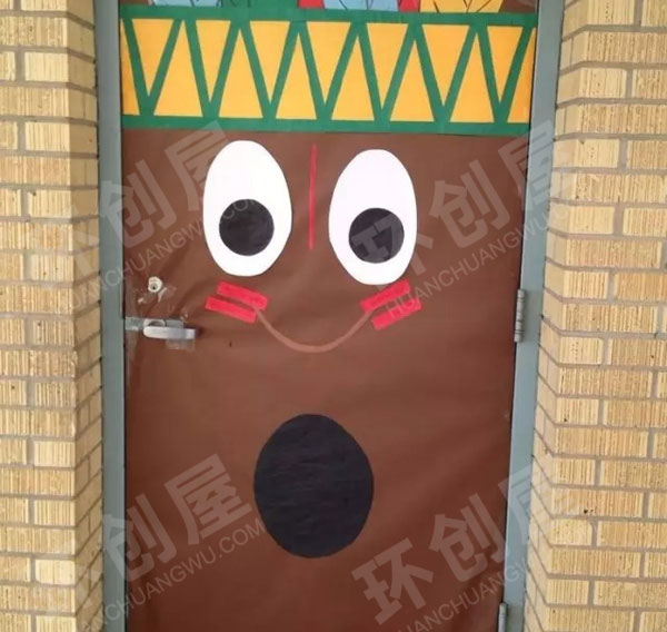 幼儿园教室卡通门图片