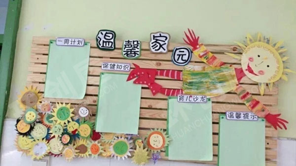 幼儿园各种温馨卡通家园联系栏图片