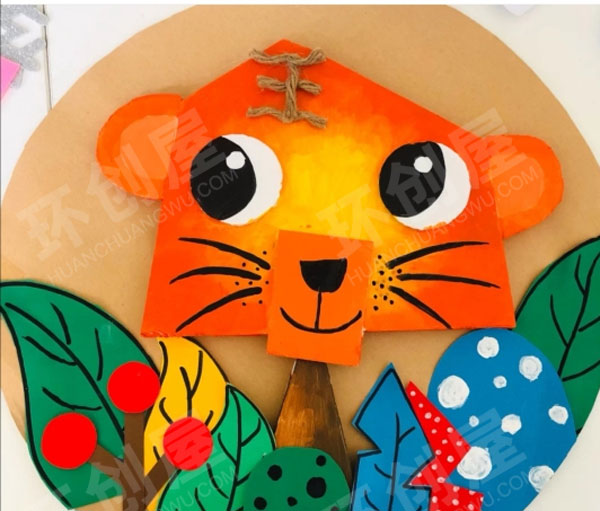 幼儿园动物创意画作品展示图片