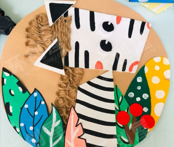 幼儿园动物创意画作品展示图片