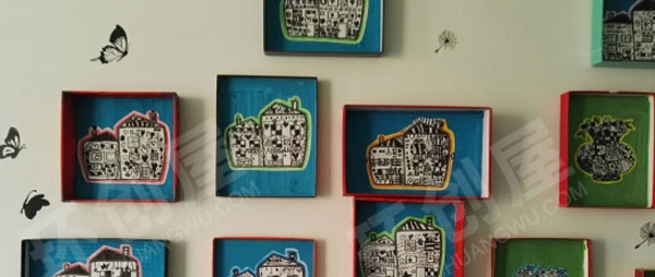 幼儿园多种多样线描画作品展示图片