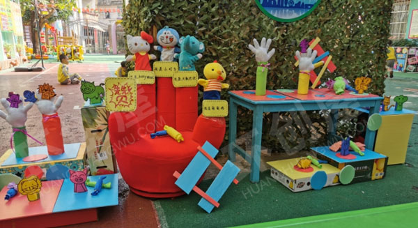 幼儿园户外木偶制作坊图片