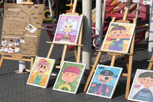 幼儿园户外儿童绘画作品展示图片6张